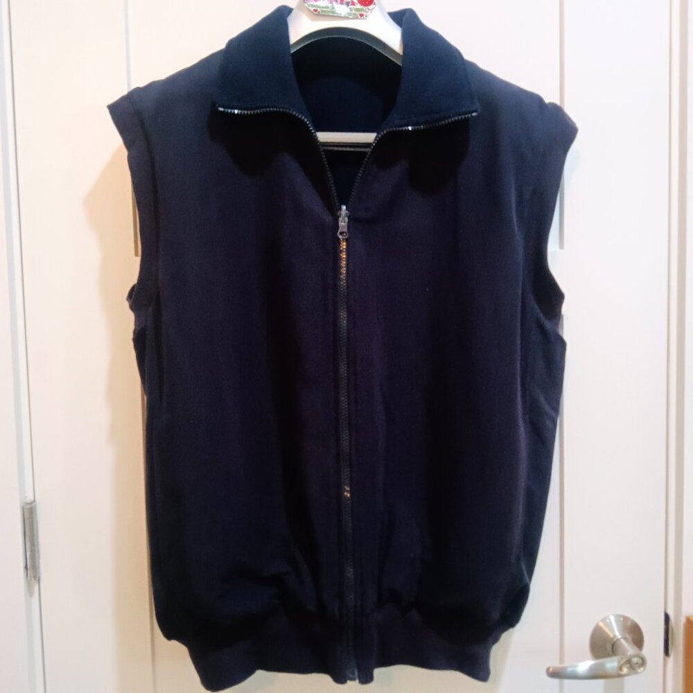 Proquip Golf Weatherwear Reversible Windshield Fleece Vest Navy Size L